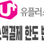 핸드폰 소액결제 한도 변경 방법(LG U+)