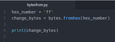 Python bytes.fromhex() : 네이버 블로그