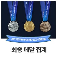 2019광주FINA세계수영선수권대회 최종 메달 순위