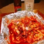 괌 강추 배달맛집 썬더치킨 오징어볶음과 참치 연어회