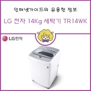 [인터넷가이드 사은품] LG 전자동세탁기14KG (제품번호: TR14WK)