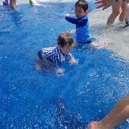 [유현승현] 폭염 속 온가족이 함께 물놀이 즐기기 :: 하남 미사호수공원 물놀이장 (다섯살 여름방학 5일차)