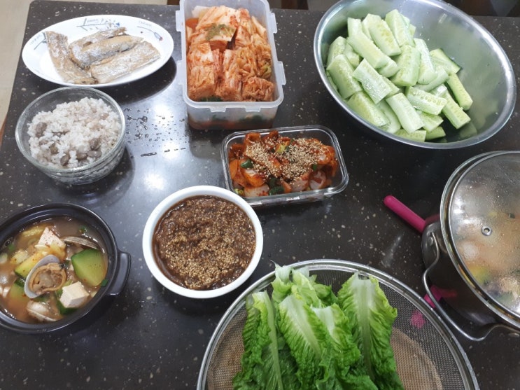 삼식님♥밥상머리//오이무침,된장찌게,오댕볶음 : 네이버 블로그