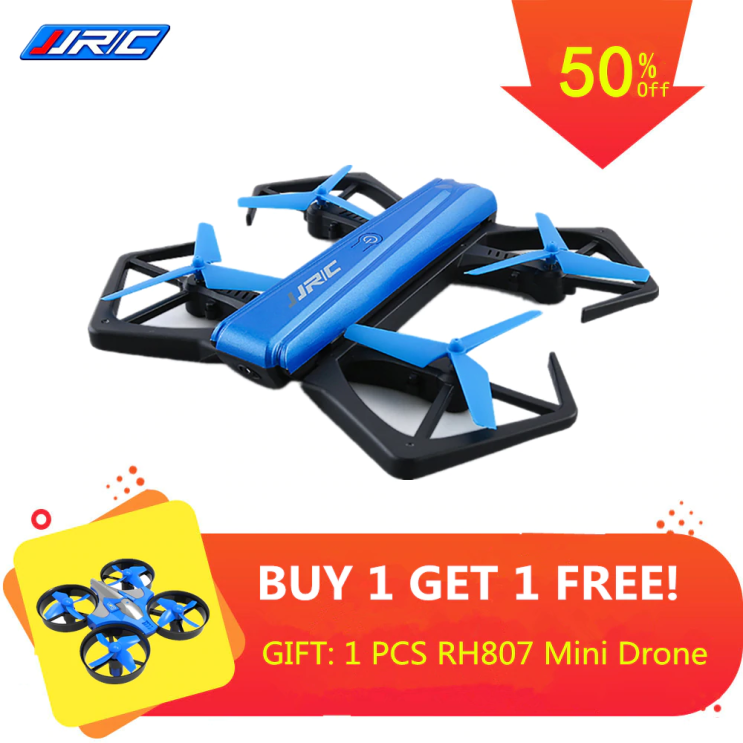 Drone JJRC H43WH Pieghevole Con Fotocamera 720p E WIFI – Blu, Rilevamento Altitudine, Giocattolo RTF