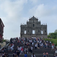 15개월 아기와 함께하는 마카오여행 2탄 : 베네시안 구경, 세나도 광장 및 성 바울 성당 주요 관광지 (로드스토우 에그타르트)