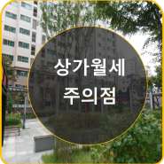 상가 월세 주의점