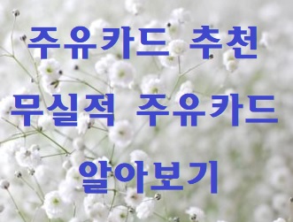 [주유카드 추천] 무실적 주유카드 알아보기 :: 체크카드 : 네이버 블로그