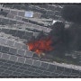 일본 지바, 수상 태양광발전 시설 화재 태풍 영향인 듯