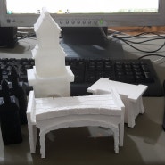 테마파크 모형 3D프린트작업