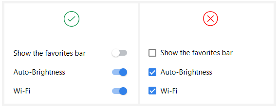 Checkbox vs Toggle Switch _ 체크박스 vs 토글 스위치 어떻게 사용해야할까? : 네이버 블로그