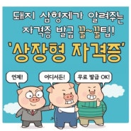 상장형자격증!? 홍보웹툰,홍보만화 제작기.