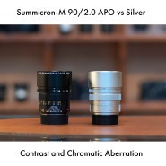 APO-Summicron-M 90/2.0 ASPH Black 와 Summicron-M 90/2.0 Silver 비교