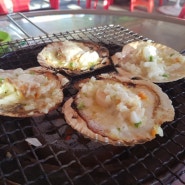 부산 영도 태종대 자갈마당 조개구이 맛집 닥치라 누나