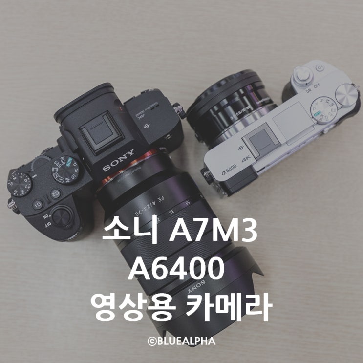 소니 A7M3, A6400 영상 카메라 어떤게 좋을까? : 네이버 블로그