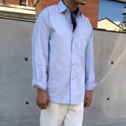위드클로딩 Wythe Clothing - 포켓 파스텔 셔츠 [2컬러] / 남성의류 / 남자패션 / 남자셔츠 / 가을셔츠 / 오버핏셔츠 / 파스텔셔츠 / 캐쥬얼셔츠
