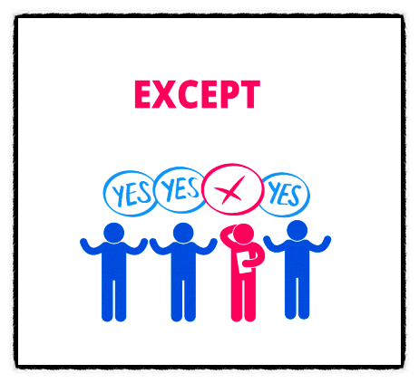 except, except for 어떤 걸 써야 맞지? : 네이버 블로그
