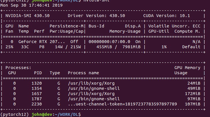 RTX 2070 SUPER with pytorch setup : 네이버 블로그