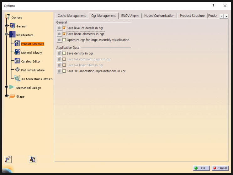 카티아 V5 CGR, 3DXML 저장 시 ELEMENTS까지 저장하는 옵션 설명 (CATIA OPTIONS) : 네이버 블로그
