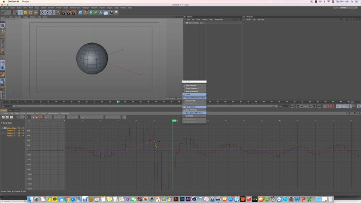 Cinema 4D Tutorial_Basic45_Animation 4, Timeline Edit & Function(시네마4D ...
