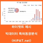 [하이팻트] HiPAT 사이트 예시 (빅데이터 특허동향분석)