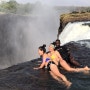 [아프리카여행 25일차] 잠비아 빅토리아폭포-악마의수영장 데빌스풀(Devil's pool)! 108m 폭포 꼭대기에서 수영을!