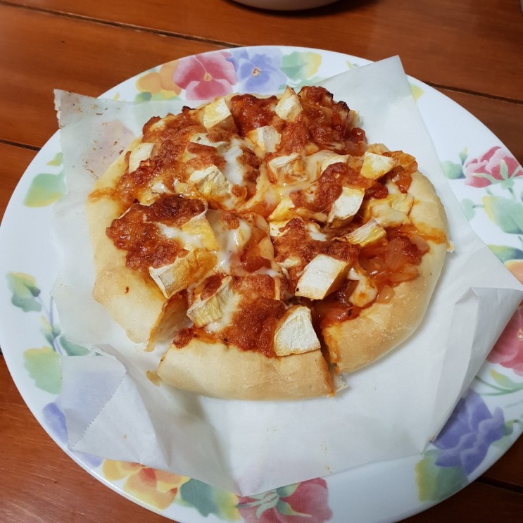에어프라이어 피자 만들기 토핑은 취향껏 : 네이버 블로그