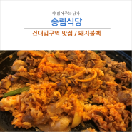 건대입구역 맛집 : 돼지불백 송림식당
