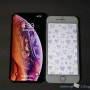 아이폰XS 골드-아이폰8 크기 비교