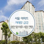 서울 아파트 거래량 급감, 원인 및 이후 시장 전망