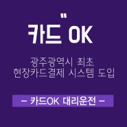 광주광역시 대리운전 카드ok 대리운전