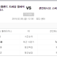 2월 8일 [NBA] 샌안토니오 VS 포틀랜드 미국 남자농구 분석 및 픽!