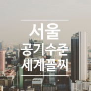 서울 공기오염도 심각 !! 서울의 공기수준은 세계 꼴찌