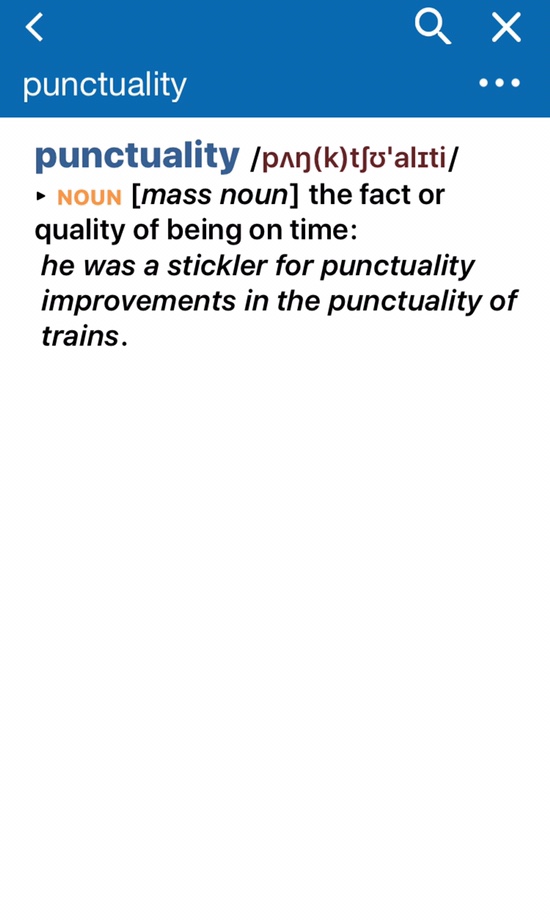 토익필수어휘 3917: punctuality : 네이버 블로그