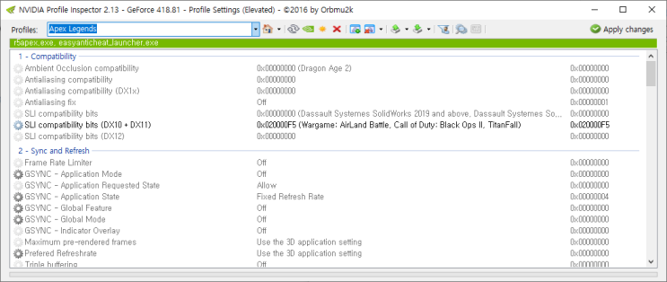 Nvidia profile best sale inspector 2.13 download