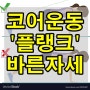 [울산개인PT]웰핏 삼산점 코어운동에는 플랭크가 최고~!!
