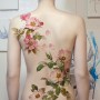 수채화 느낌의 꽃 타투 Watercolor flower tattoo
