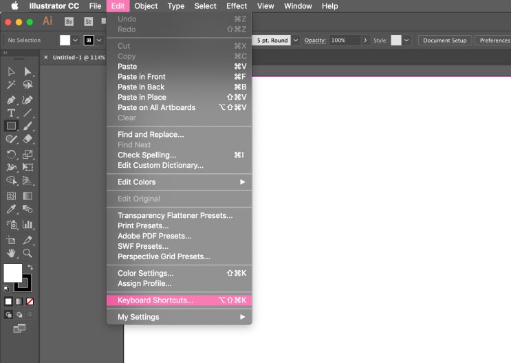 [일러스트레이터] 단축키 설정하기 / 자주 사용하는 단축키 (shortcuts) : 네이버 블로그
