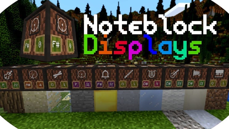 [1.13.2] 마인크래프트 노트 블럭 리소스팩/텍스쳐팩 : Note block displays : 네이버 블로그