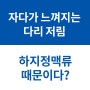 자다가다리에쥐 하지정맥류가 원인일 수 있다?