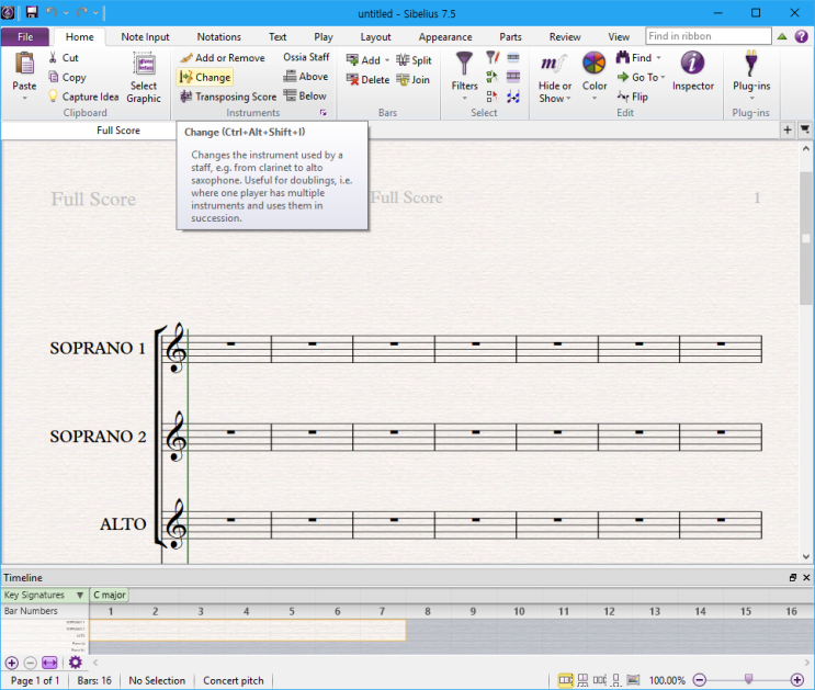 [Sibelius]시벨리우스 Instruments 악기, 보표 개념 정리 : 네이버 블로그