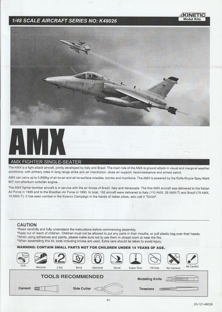 Kinetic 1/48 AMX Ground Attack Aircraft : 네이버 블로그