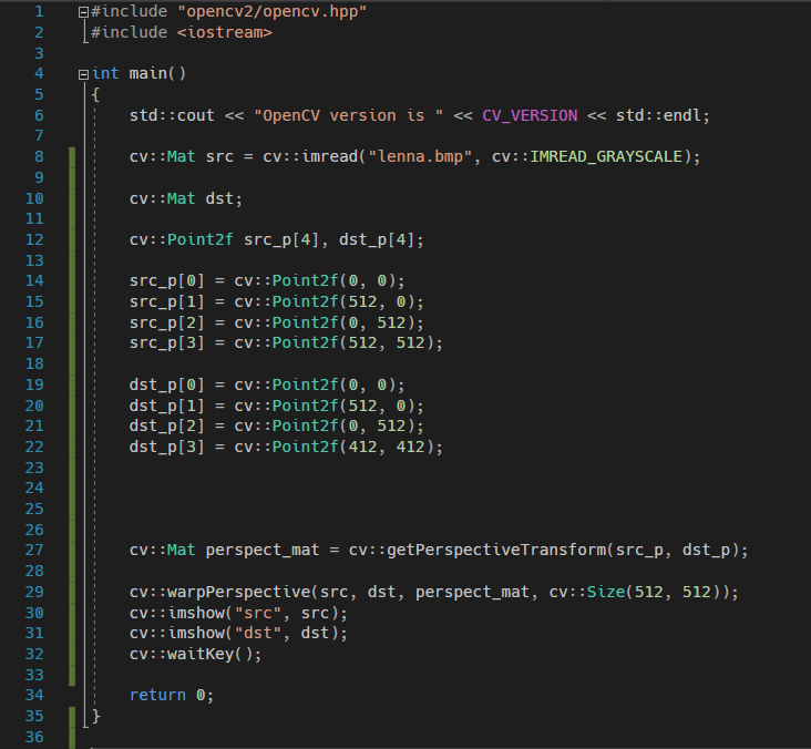 C++ OpenCV warpPerspective() 투시 변환 : 네이버 블로그