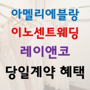 [드레스] 드레스투어 후기 및 드레스추천 그리고 당일지정 혜택공유 (레이앤코/이노센트/아멜리에블랑)