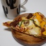 도미노 더블크러스트 이베리코 피자 밤에먹는 피자한판