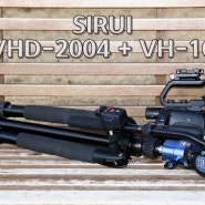 3 in 1 하이브리드 비디오 삼각대. SIRUI VHD-2004 + VH-10 KIT