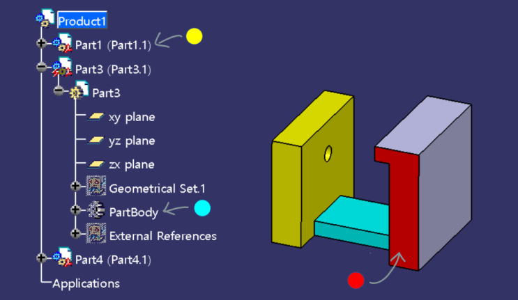 [CATIA V5] Generate CATPart from Product - 파트 색깔 유지하기 : 네이버 블로그
