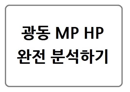 광동 HP 에이치포인트v와 MP 마인드포인트v 완전분석 : 네이버 블로그