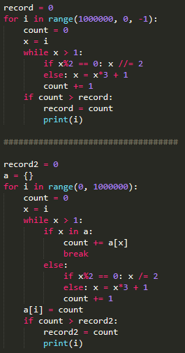 14. Longest Collatz sequence : 네이버 블로그