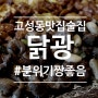 분위기면 분위기 맛이면 맛! 고성동 술집 닭광