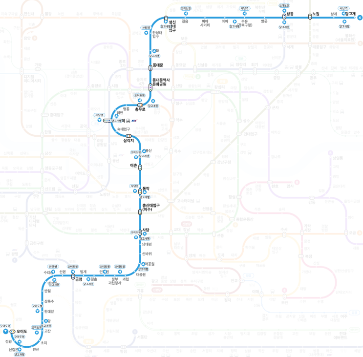 수도권 지하철 4호선 노선도 및 시간표 소개. ( 서울 지하철 노선도 / 시간표 / 전철시간표 / 구간별시간표 ) : 네이버 블로그